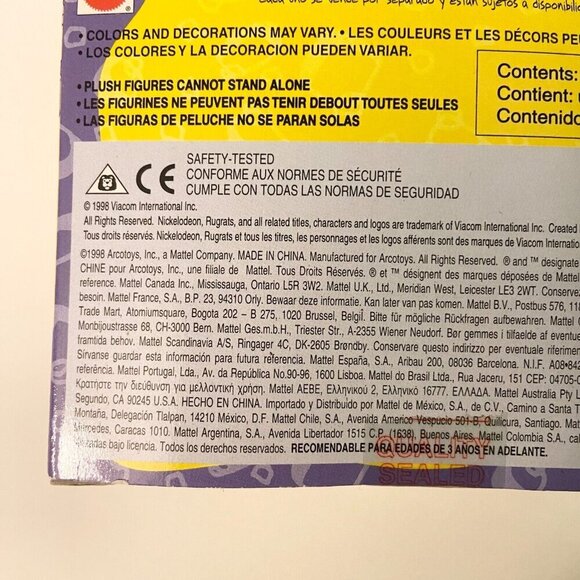 Vintage 1998 The Rugrats Movie Lil Soft Pal Nickelodeon Mattel Figure - Picture 9 of 13